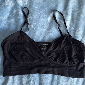 Yummie by Heather Thomson Audrey black bralette, M/L (fits 34-36C)